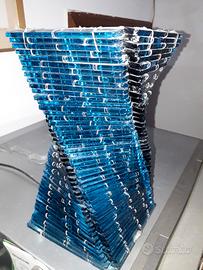 lampada cristallo blu