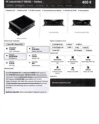 mini pc fanless i7-10th 16gb