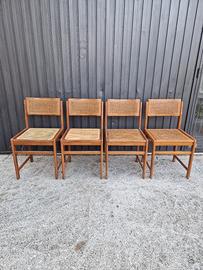 Set 4 Sedie Vintage MID-CENTURY, Anni '70