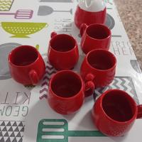 set caffe' 6 tazzine e zuccheriera