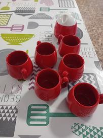 set caffe' 6 tazzine e zuccheriera