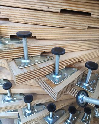 pavimento autolivellante in legno 60x60