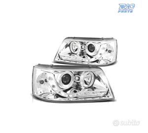 FARI VOLKSWAGEN VW T5 03-09 LUCE DIURNA FONDO CROM