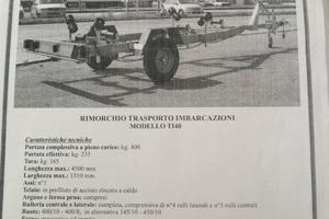 Carrello porta barca