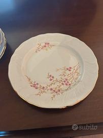 Servizio piatti e caffè vintage in porcellana oro