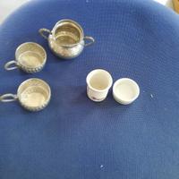 set peltro e ceramica