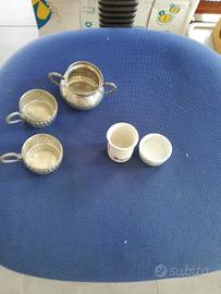 set peltro e ceramica