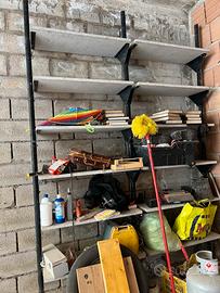 Scaffale anni 70 in ferro stabile
