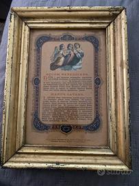 quadro religioso d’epoca fine ‘800 / primi ‘900
