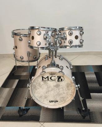 Batteria acustica MC Drums colore White Pearl 