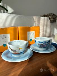 Set 2 Tazze Cappuccino THUN Caffè al Volo - Nuove