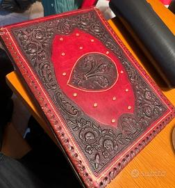 Album porta foto in vera pelle vintage