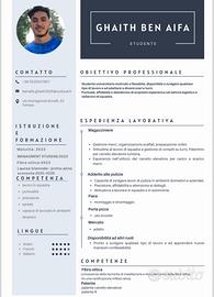 Porta pizza/magazziniere/adetto di pulizie/e altre