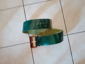 cintura pelle alta 7,5 cm vintage