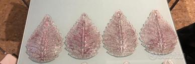 Ricambi foglie in vetro di Murano per lampadari