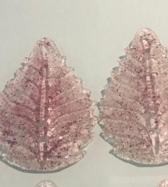 Ricambi foglie in vetro di Murano per lampadari