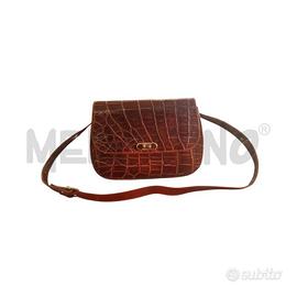 BORSA D GHIBLI COCCODRILLO MARRONE