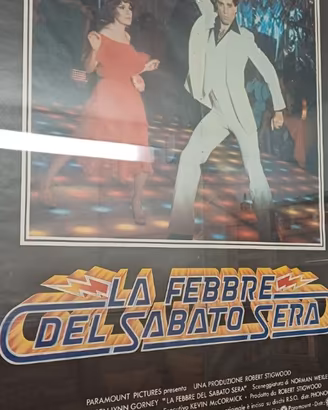 LOCANDINA ORIGINALE LA FEBBRE DEL SABATO SERA FILM