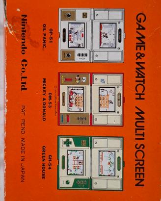  Nintendo Game & Watch della serie Multi  screen