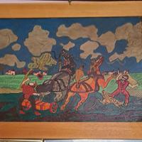 Quadro pittore Mapi R. pittura astratta 