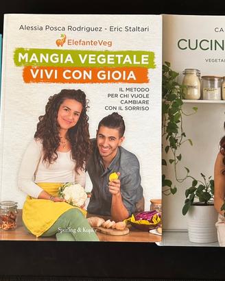 Lotto 3 libri alimentazione sana e cucina vegetale
