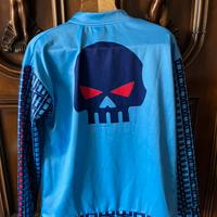 Felpa azzurra con cerniera L