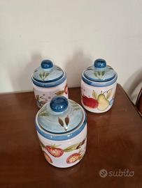 Set barattoli ceramica