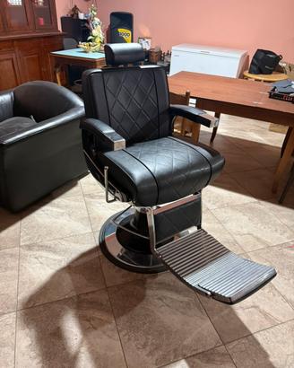 Poltrona barbiere parruchiere maletti