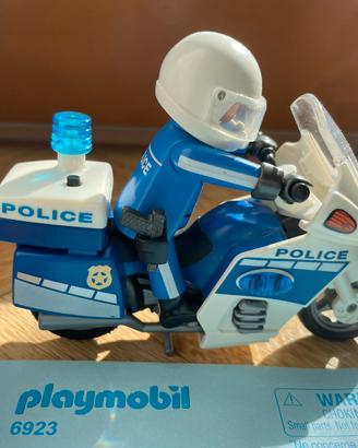 PLAYMOBIL poliziotto in moto 6923