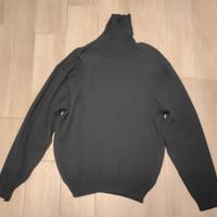 Maglione unisex collo alto blu
