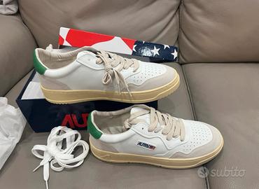 Scarpe autry medalist tg 43 white e green nuove