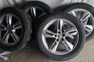 cerchi audi originali 18 gomme bridgestone