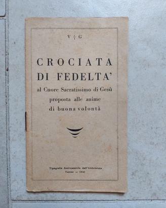 Libretto devozionale 1946 - Crociata di Fed