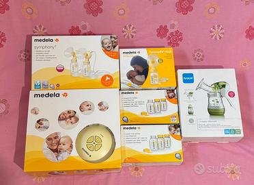 Tiralatte elettronico Medela e manuale MAM