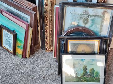 Vari quadri antichi e moderni da 5 e 10 € a scelta