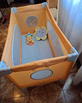 lettino da campeggio con materasso e box x bambini