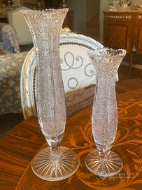 Vaso da un fiore in cristallo Boemia