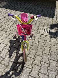 Bici con rotelle Minnie bambina