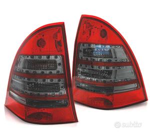 FANALI MERCEDES CLASSE C W203 00-07 LED ROSSO BIAN