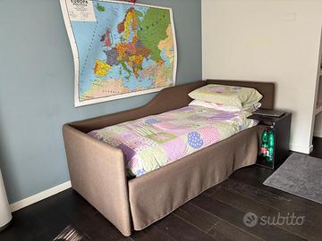 Letto duetto completto di materassi e doghe
