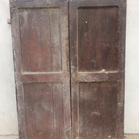 portoncino  legno massello doppia anta