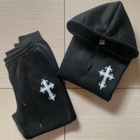 Tuta nera streetwear - Felpa+Pantalone - Taglia M