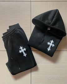 Tuta nera streetwear - Felpa+Pantalone - Taglia M