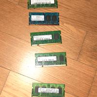 banchi di RAM ddr2 da portatili non testati 