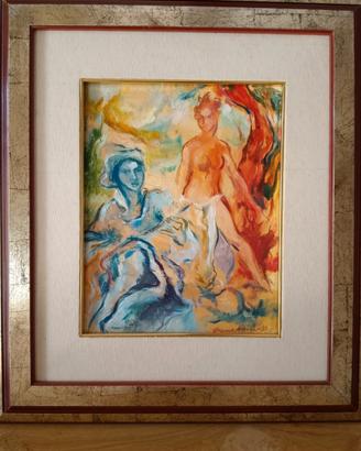 Dipinto, Faust e Margherita, F. Murer