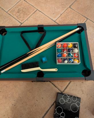 biliardo piccolo per bambini  gioco da tavolo 