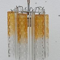 Lampadario in vetro di Murano stile Venini 