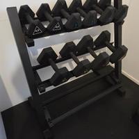 Rastrelliera Manubri con pesi vari