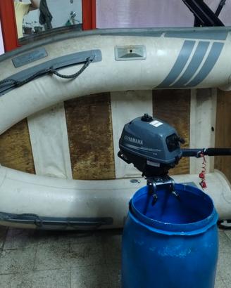 Gommone Tender più motore fuoribordo 2,5 Hp Yamaha