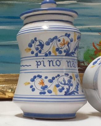 Vasetti ceramica Deruta per farmacia 